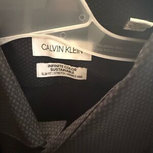Calvin Klein Gray Textured Shirt